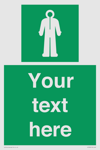 Custom sign safe condition Survival clothing